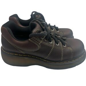 Dr. Martens Vintage Y2K Chunky Laced Oxford Shoes Brown Leather 9806 US 8 M/9 W